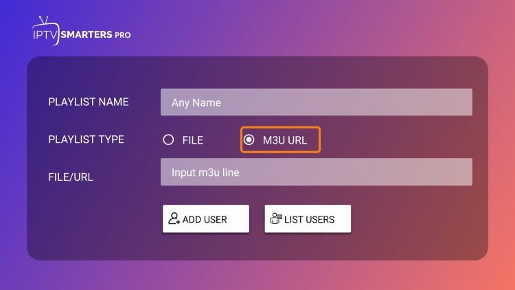 M3U or Xtream login on iOS