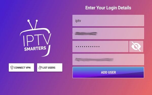 Live TV after login with your line