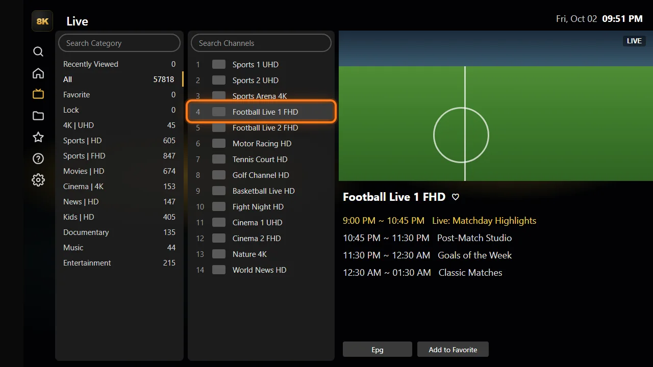 Free app, step 10: Start watching